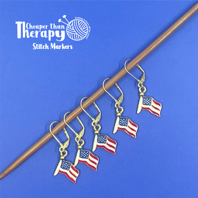 Fourth of July Locking Stitch Markers